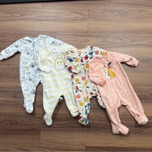 Baby Sleeper Pajamas - Set of 4